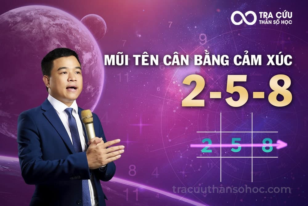 Mũi Tên 2-5-8 Trong Thần Số Học: Ý Nghĩa Của Mũi Tên Nhạy Cảm